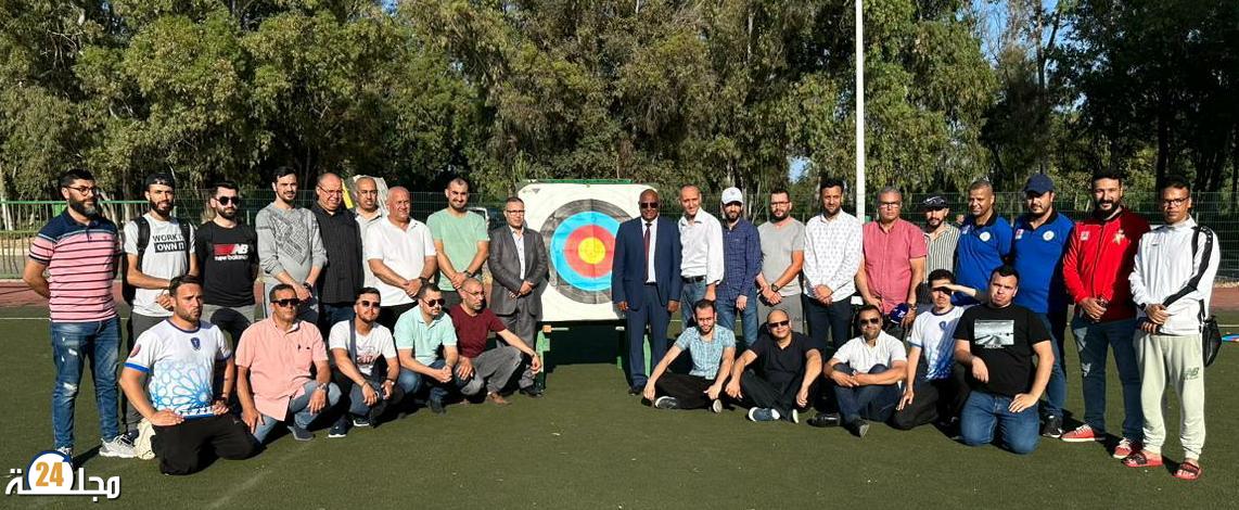 صحفيون رياضيون بتطوان يشاركون في أول مسابقة للرماية بالنبال