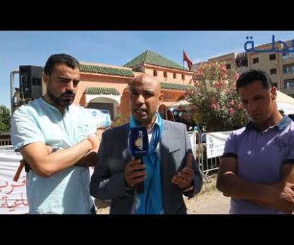 بالفيديو..في يوم عيد العمال فتح الله بالو نقيب قطاع الطرقي بسطات ….هناك عشوائية المحطات الطاكسيات بسطات