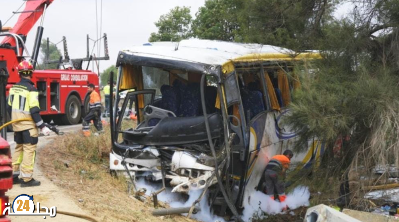 مصرع مغربية و إصابة 25 إمرأة في حادث إنقلاب حافلة لنقل العاملات الموسميات بحقول الفرولة بإسبانيا