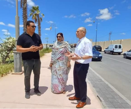 العيون….. زيارة مستشار الحزب الليبرالي الديمقراطي الالماني ريتشارد بورينجر لعدة مشاريع تنموية بحاضرة الأقاليم الجنوبية