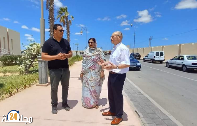 العيون….. زيارة مستشار الحزب الليبرالي الديمقراطي الالماني ريتشارد بورينجر لعدة مشاريع تنموية بحاضرة الأقاليم الجنوبية