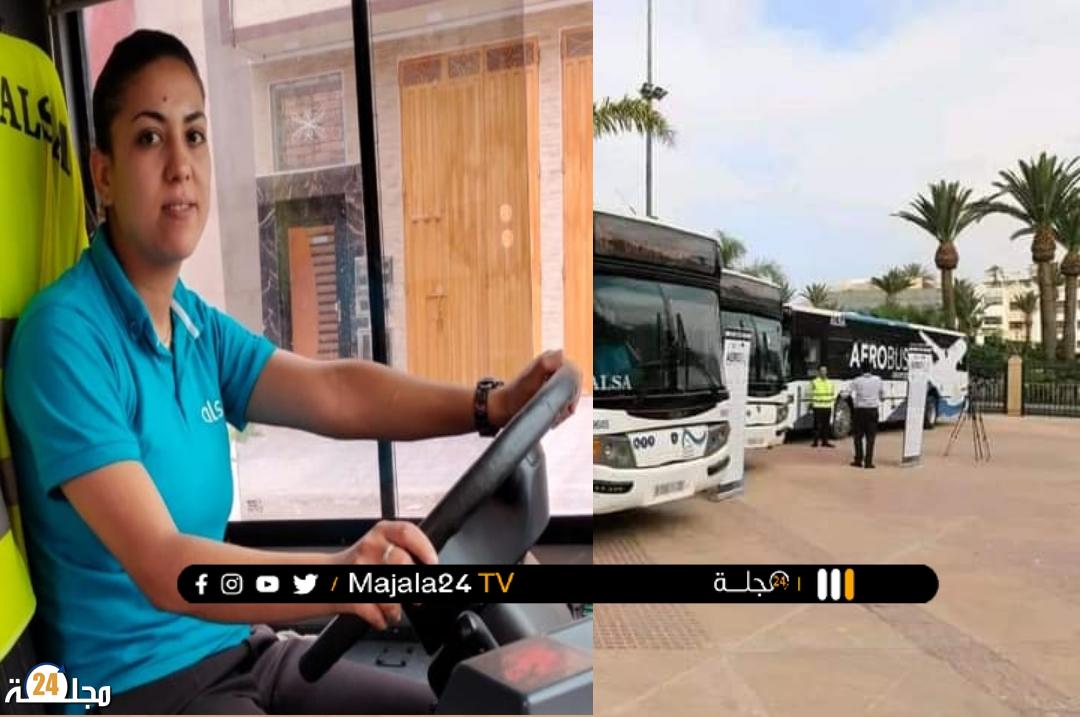 شابة إبنة بيوكرى من طاكسي الى سائقة حافلات أنزا باكادير