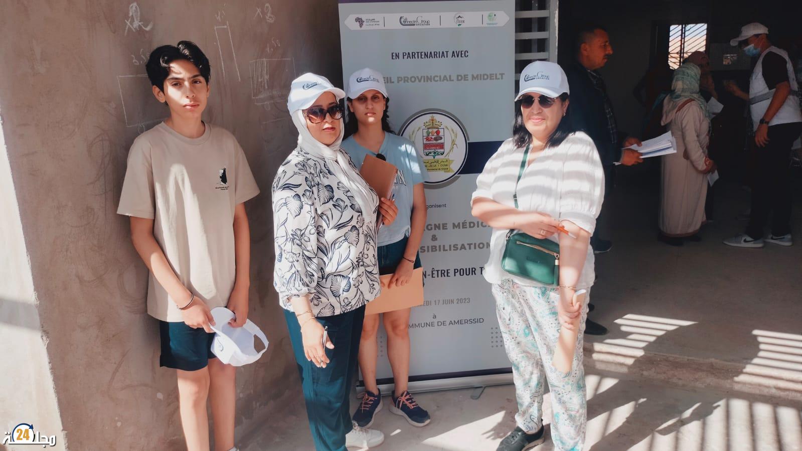 “حملة طبية وورشة تحسيسية تنظّمها مؤسسات مجتمعية بالتعاون مع السلطات المحلية لدعم الفئات الأكثر احتياجًا في إقليم ميدلت”