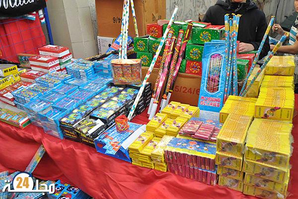 حجز 430.784 وحدة من المفرقعات والشهب النارية بالدار البيضاء