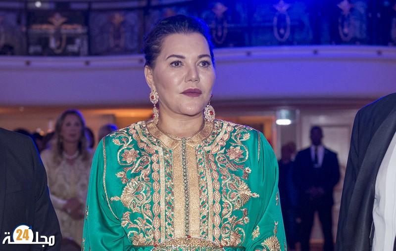 صاحبة السمو الملكي الأميرة للا حسناء تتباحث مع الأمير ألبير الثاني أمير موناكو