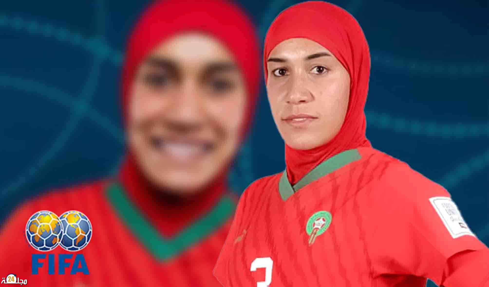 إحتفاء “فيفا” بأول لاعبة ترتدي الحجاب في كأس العالم