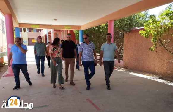 تحضيرا للدخول المدرسي… مدير الأكاديمية يقوم بزيارة لمجموعة من المؤسسات التعليمية بمديرية التعليم ببنسليمان