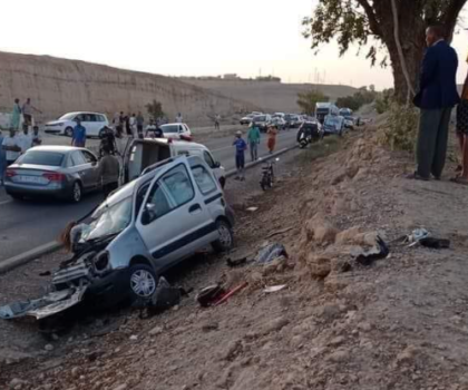 حادثة سير مروعة تودي بحياة تسعة أشخاص في أولاد عزوز بإقليم خريبكة