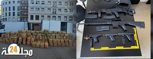 الأمن الإسباني يفكك “مافيا” مخدرات مغربية تنشط في كاتالونيا