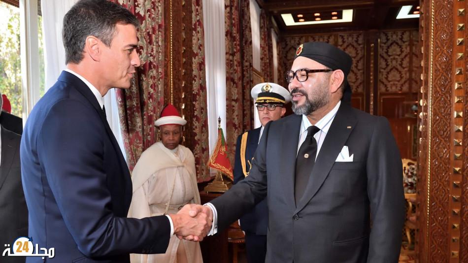 جلالة الملك يبعث برقية شكر وامتنان إلى رئيس حكومة تصريف الأعمال بالمملكة الإسبانية