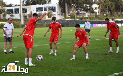 الأسود يخوضون ثاني حصة تدريبية بغياب واحد