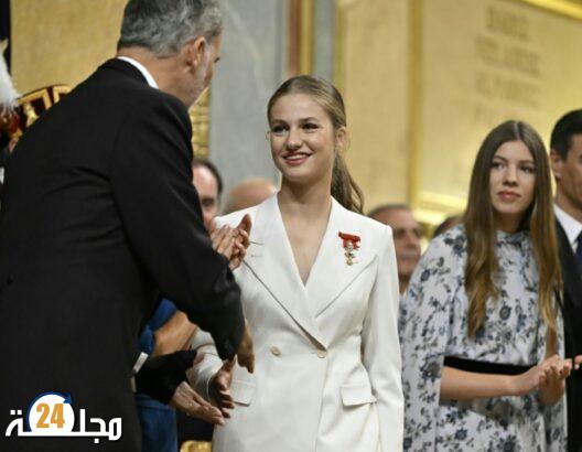 جلالة الملك يهنئ العاهل الإسباني بمناسبة أداء كريمته للقسم الدستوري كولية للعهد
