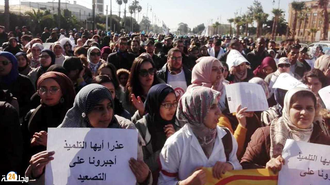 طلوع عبدالإله:  إضراب الشغيلة التعليمية عرف نجاحا كبيرا ولا عودة للوراء  حتى تتحقق مطالب الشغيلة  واسقاط  النظام الأساسي التراجعي