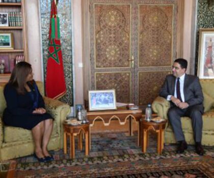 بوريطة يستقبل المستشارة ووزيرة الدولة بغينيا بيساو حاملة رسالة إلى جلالة الملك من الرئيس عمرو سيسوكو إمبالو