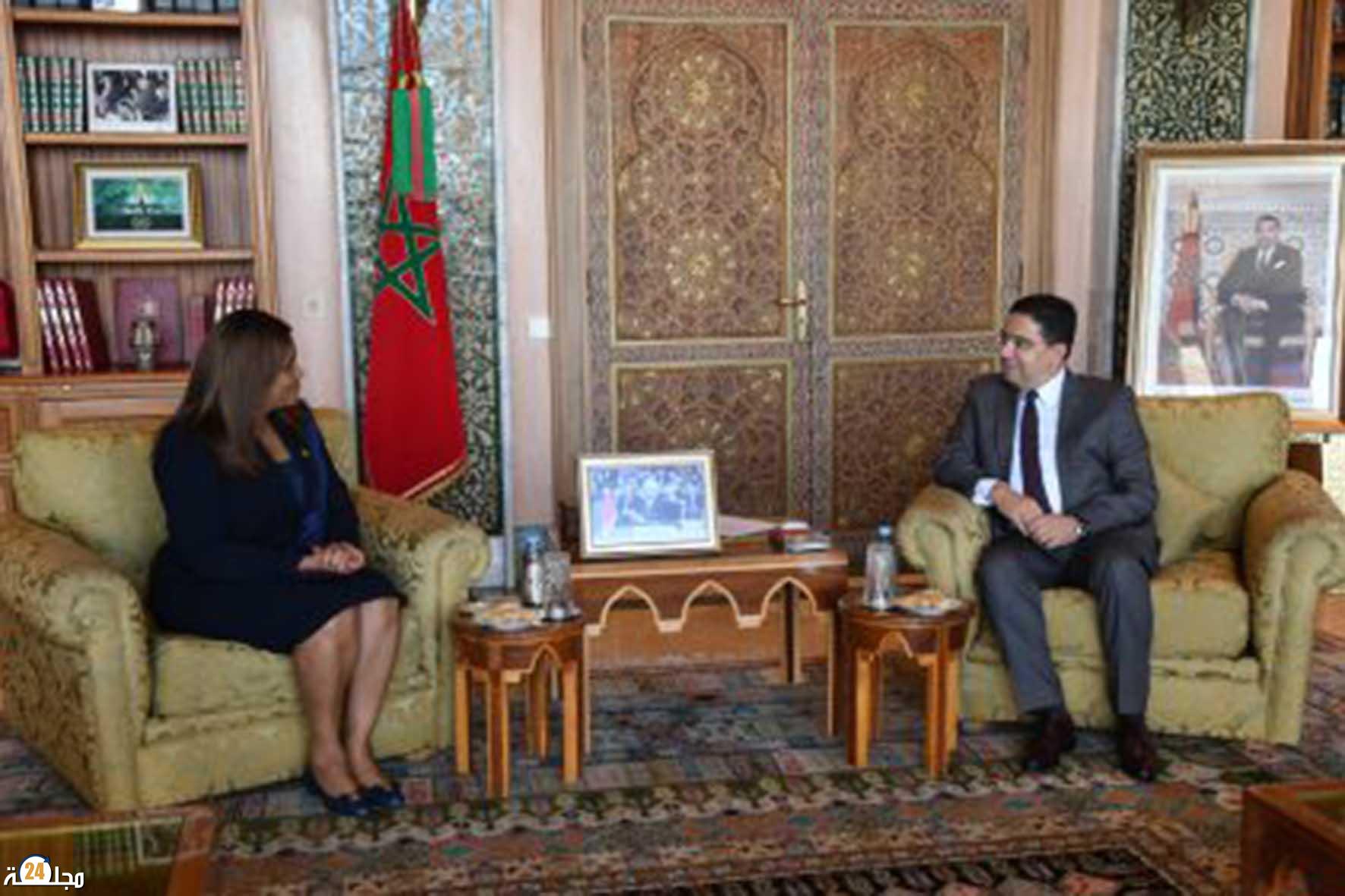 بوريطة يستقبل المستشارة ووزيرة الدولة بغينيا بيساو حاملة رسالة إلى جلالة الملك من الرئيس عمرو سيسوكو إمبالو