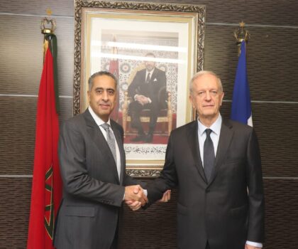 عبد اللطيف حموشي يستقبل بالرباط المدير العام للشرطة الوطنية الفرنسية السيد فريديريك ڤـــو ( Frédéric Veaux)
