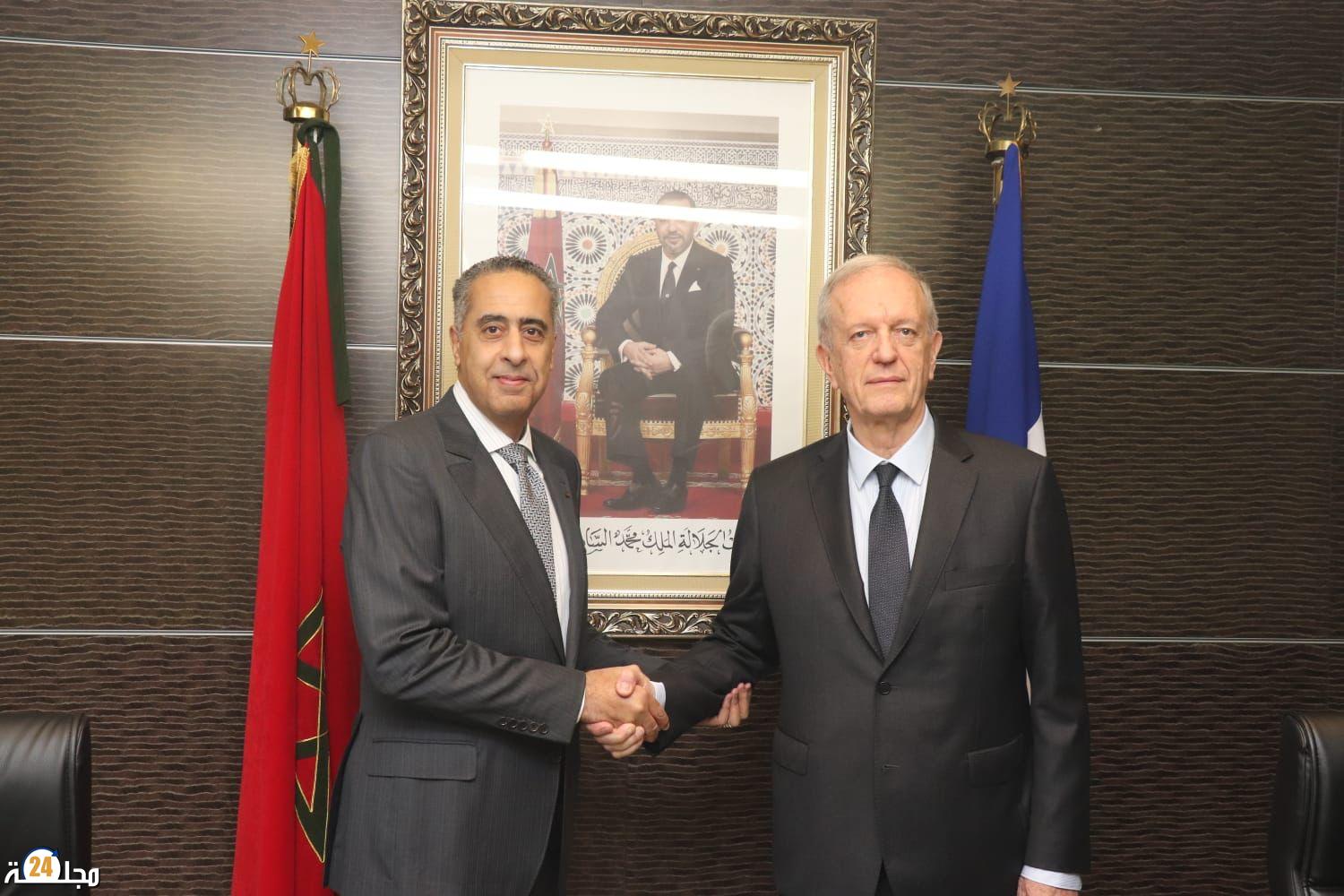 عبد اللطيف حموشي يستقبل بالرباط المدير العام للشرطة الوطنية الفرنسية السيد فريديريك ڤـــو ( Frédéric Veaux)