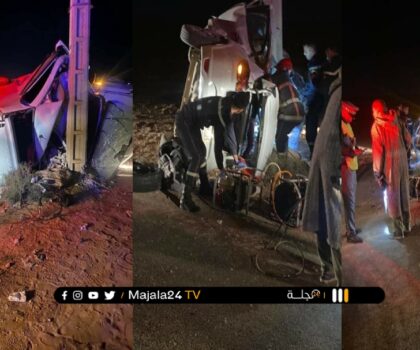 مصرع شخصين في حادثة سير بايت عميرة ضواحي سوس