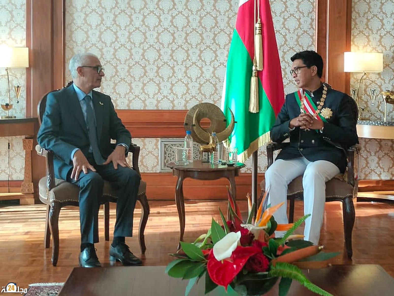 السيد راشيد الطالبي العلمي يستقبل بأنتاناناريفو من قبل الرئيس الملغاشي