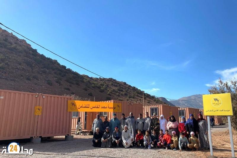 زلزال الحوز ..استفادة 54 عائلة من المنصة السكنية المقامة من قبل مؤسسة محمد الخامس للتضامن