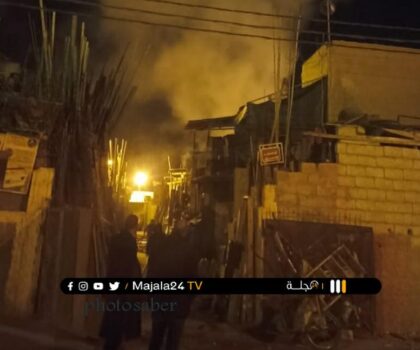بيوكرى ….تفاصيل حريق الحي الصناعي و تدخل رجال الوقاية المدنية لإخماده