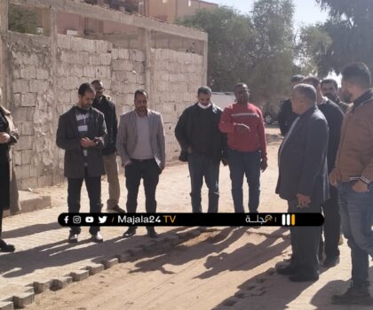 زيارة ميدانية لمُعاينة أشغال شـبكة الواد الحار ببيوكرى