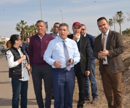 والي جهة سوس ماسة يقوم بزيارة المنطقة الحضرية أكادير المركز والمنطقة الحضرية تيكوين