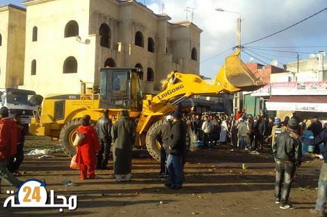 سطات..مناطق مهمة وسط المدينة تتنفس الصعداء بعد حملة واسعة لقائد الملحقة  2 لتحرير الملك العمومي