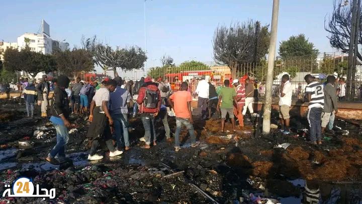 الدار البيضاء.. العثور على جثة متفحمة أثناء عملية إخلاء الفضاء “بكار”