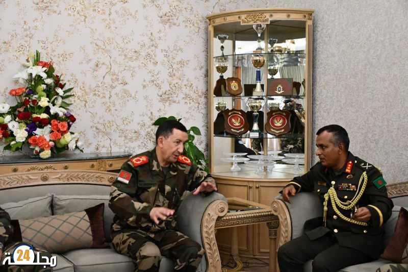 بتعليمات ملكية ..المفتش العام للقوات المسلحة الملكية يستقبل رئيس بعثة المينورسو