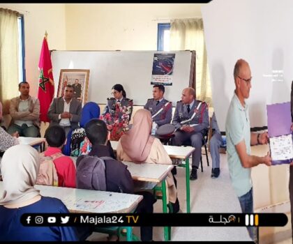 يوم تحسيسي لفائدة تلاميذ و تلميذات ثانوية الفضيلة بمناسبة اليوم الوطني للسلامة الطرقية
