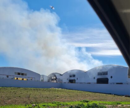 إندلاع حريق بأحد المستودعات التابعة لشركة بيم بتراب جماعة أولاد صالح