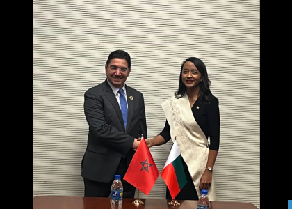 ممثلا لجلالة الملك..بوريطة يتباحث مع نظيرته الملغاشية