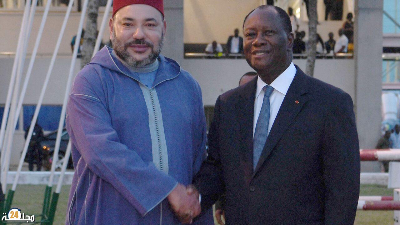 جلالة الملك محمد السادس يهنئ الحسن واتارا وحرمه بعد فوز الكوت ديفوار بالكان