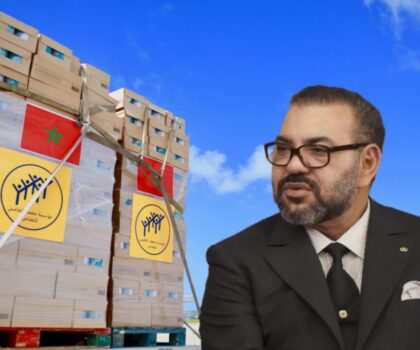 جلالة الملك أول زعيم في العالم يوصل المساعدات برا لأهل غزة مباشرة