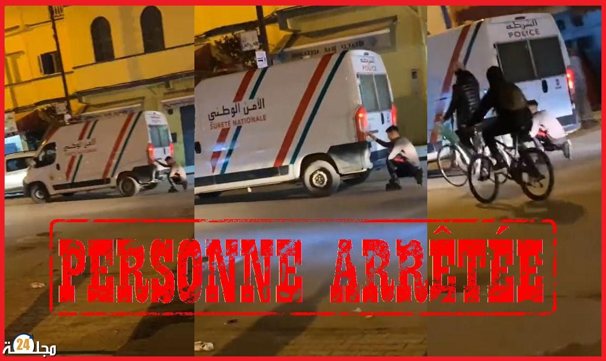 ولاية أمن تطوان تتفاعل مع فيديو لشخص يرتدي زلاجات يتشبت بسيارة الأمن الوطني