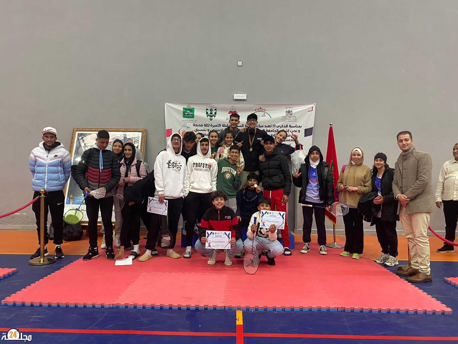 نادي أطلس أولماس , بطلا للدوري السنوي المفتوح للبادمنتون بالقنيطرة