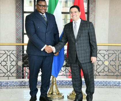الرباط..ناصر بوريطة يستقبل وزير الشؤون الخارجية والتعاون الدولي بجمهورية سيراليون