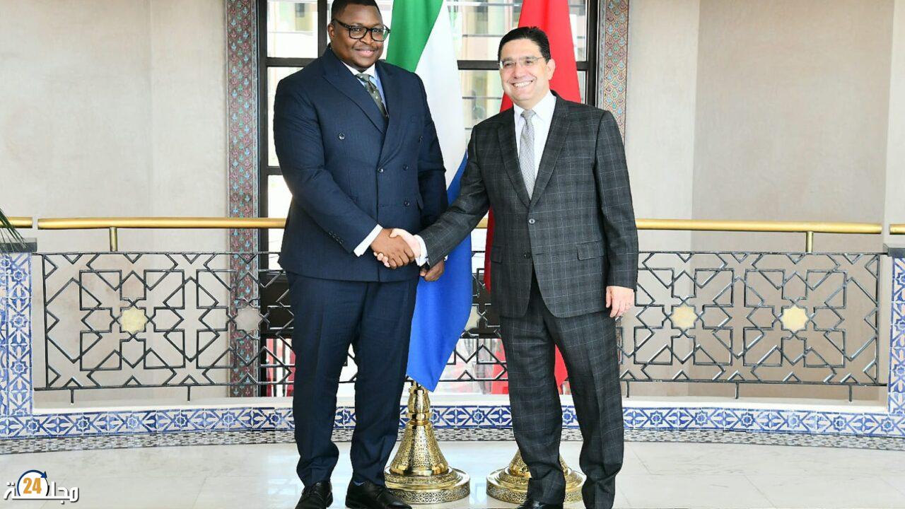 الرباط..ناصر بوريطة يستقبل وزير الشؤون الخارجية والتعاون الدولي بجمهورية سيراليون