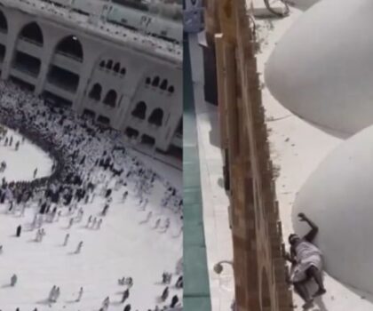 السعودية.. معتمر يحاول الإنتحار من مكان عالي فوق الكعبة