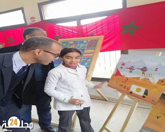 سطات..سجود السملالي تلميذة م.م دار الميثاق تنال شرف تمثيل مديرية سطات في المهرجان الوطني 3 للفنون التشكيلية
