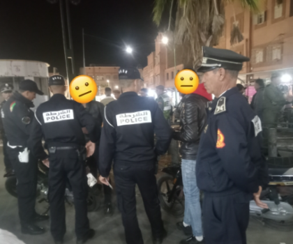 الأمن الوطني لإبن جرير يقوم بحملات ضد أصحاب الدراجات النارية