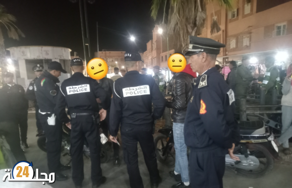الأمن الوطني لإبن جرير يقوم بحملات ضد أصحاب الدراجات النارية