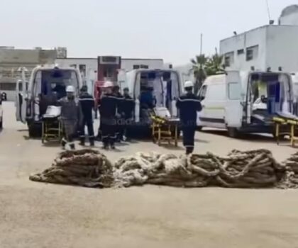 ارتفاع حصيلة الوفيات جراء اندلاع حريق على متن باخرة أجنبية بسواحل ميناء الجرف الأصفر ضواحي الجديدة.