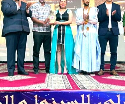 أحسن دور نسائي في فيلم ” نفس ” للفنانة ” فاطمة الزهراء أحرار ” بمهرجان آسا الزاك الدولي للسينما للصحراء