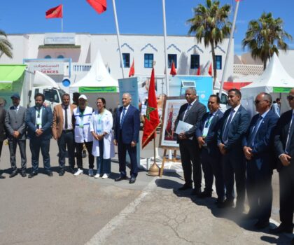 عامل إقليم سيدي افني يتفقد مراكز إجراء امتحانات الباكالوريا، وقافلة طبية متعددة التخصصات