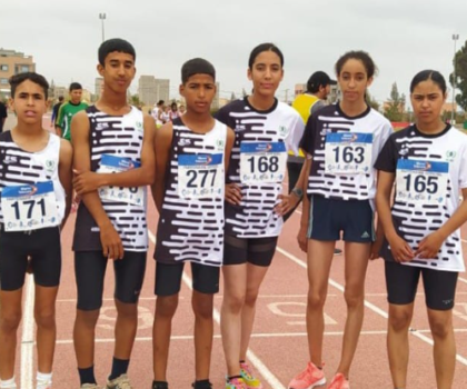 تألق نادي اولبيك ابن جرير لألعاب القوى في ملتقيات مابين الجهات شبان كبار وصغار فتيان..