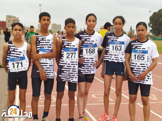 تألق نادي اولبيك ابن جرير لألعاب القوى في ملتقيات مابين الجهات شبان كبار وصغار فتيان..