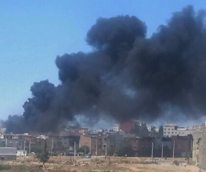 سيدي قاسم…. حريق مهول بوسط حي الزاوية 2