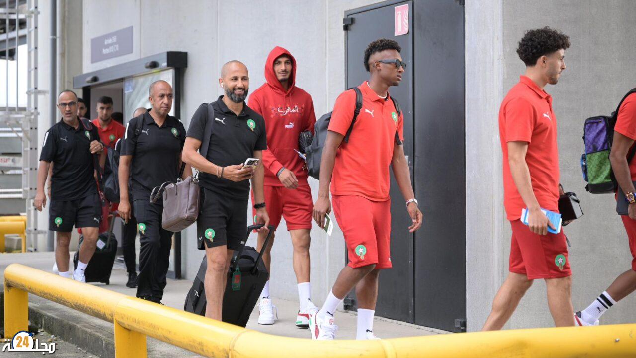 اولمبياد باريس..بعثة المنتخب الوطني المغربي تحل بفرنسا